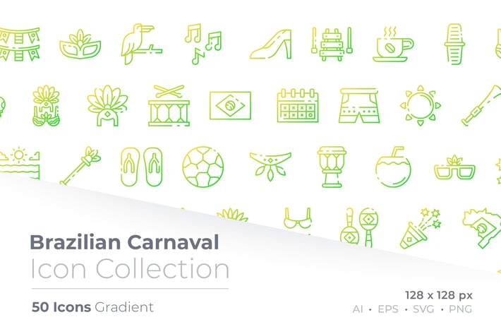 Brazilian Gradient Icon