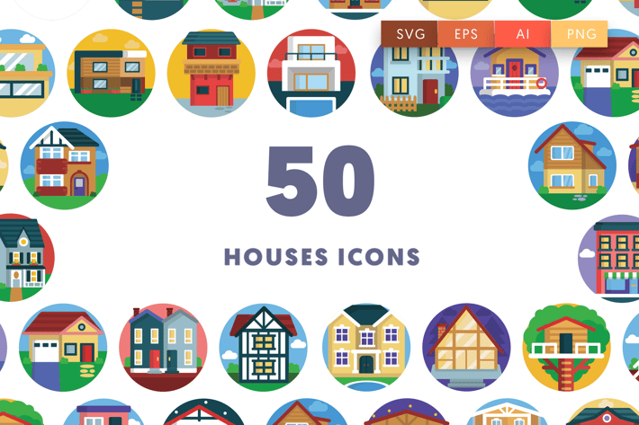 50 Houses Icons