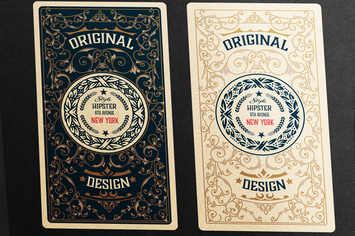 2 vintage labels ready for packing