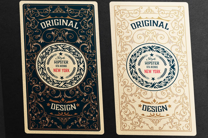 2 vintage labels ready for packing