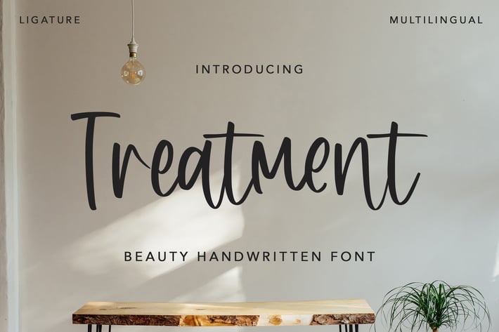 Treatment - Beauty Handwritten Font