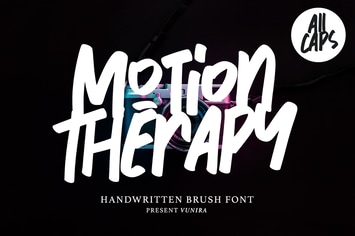 Motion Therapy | Handwritten Brush Font