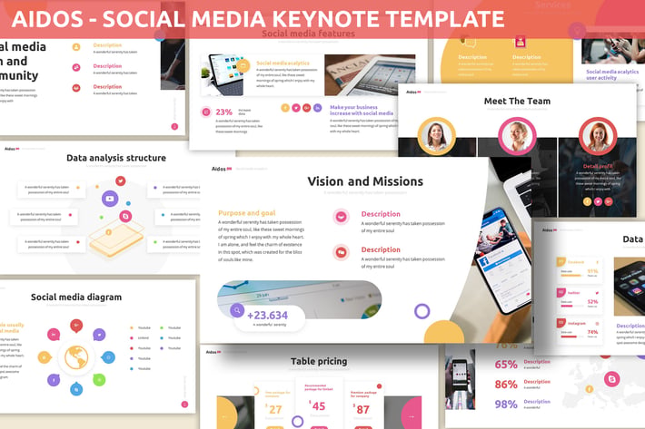 Aidos - Social Media Keynote Template