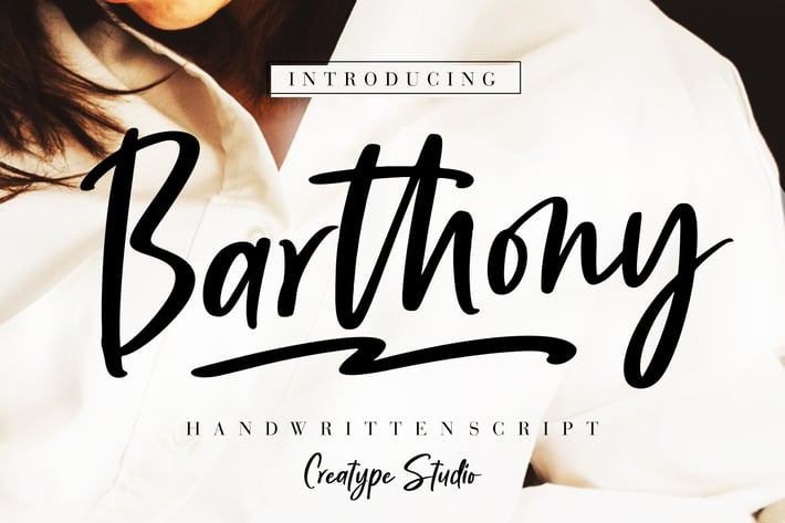 Barthony Handwritten Script
