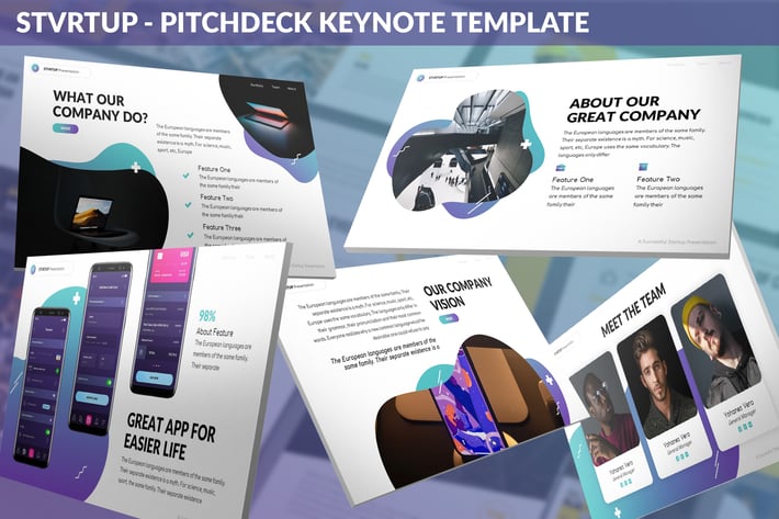 Stvrtup - Pitchdeck Keynote Template