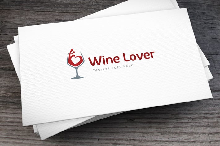 Winelover Logo Template
