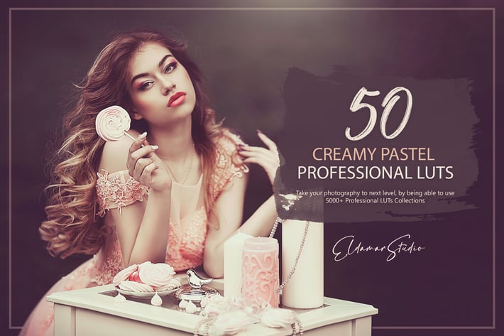 50 Creamy Pastel LUTs Pack