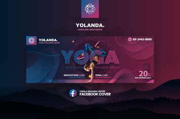 Yolanda-Yoga & Wellness Facebook Cover Template