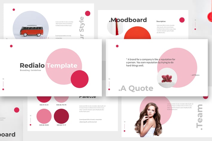 Redialo - Branding Guideline Keynote Template
