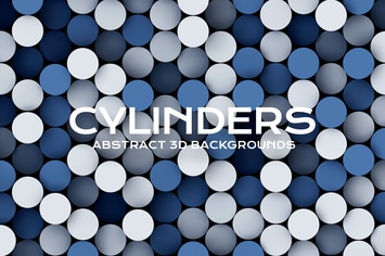 3D Cylinders Backgrounds Pack