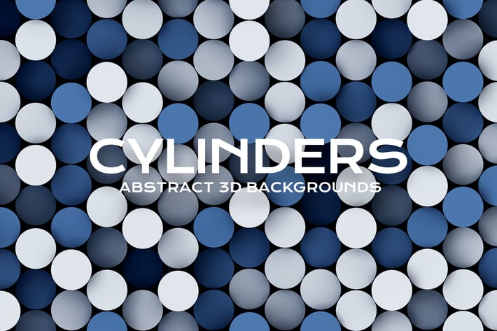 3D Cylinders Backgrounds Pack