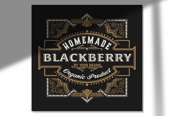 Vintage-Style Jam Label Layout