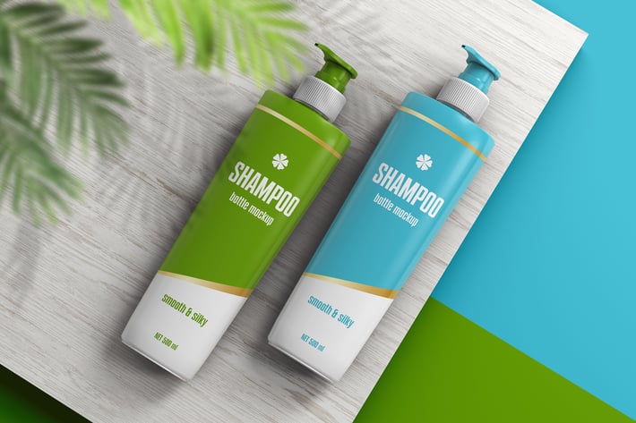 Shampoo Bottle Mockup