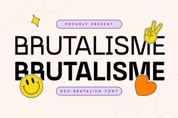 Brutalisme - Neo-Brutalism Font