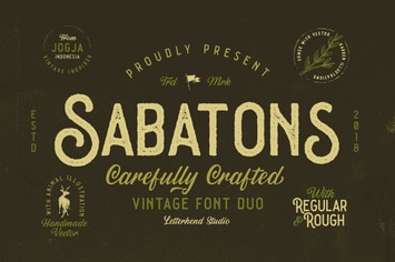 Sabatons - Vintage Font Duo