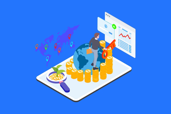 Financial Access Isometric Illustration - TU