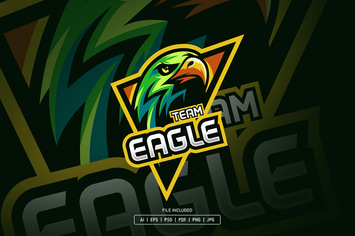 Eagle esport logo template