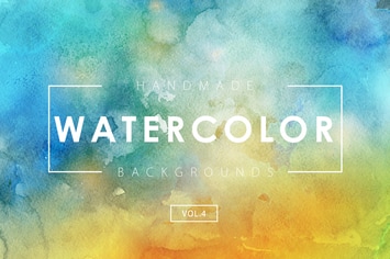 Handmade Watercolor Backgrounds Vol.4