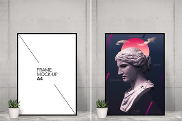 A4 Frame Mock Up