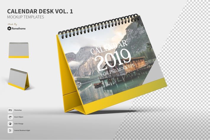 Calendar Table vol.01 - Mockup