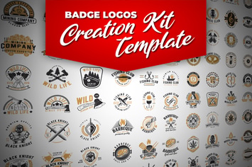 Retro Badge Logo Creation Kit