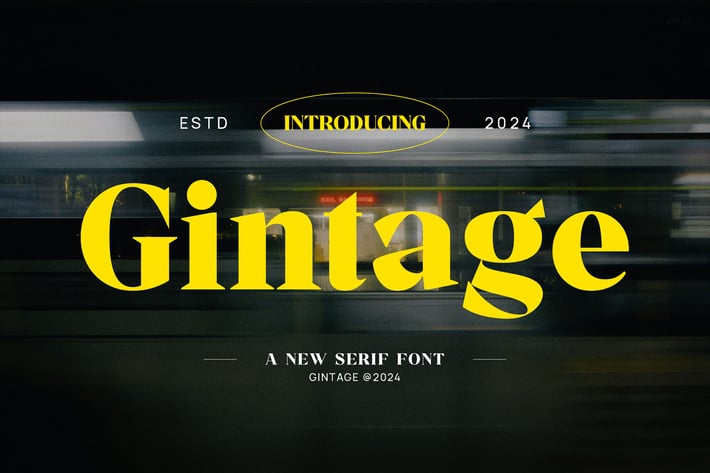 Gintage - Modern Display Serif