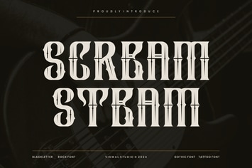 Scream Steam - Blackletter & Gothic Font