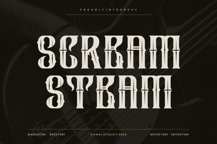 Scream Steam - Blackletter & Gothic Font