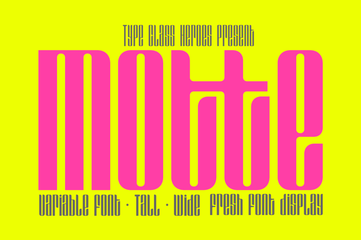 Motte - Display Font
