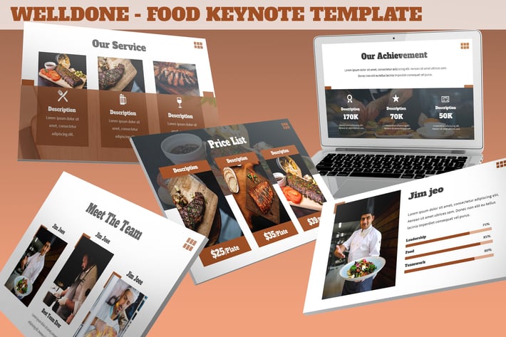 Welldone - Food Keynote Template