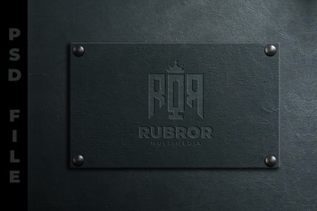 Emboss Logo on Board -  Mockup