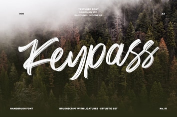 Keypass | Handbrushed Font