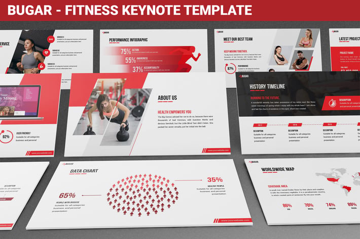 Bugar - Fitness Keynote Template