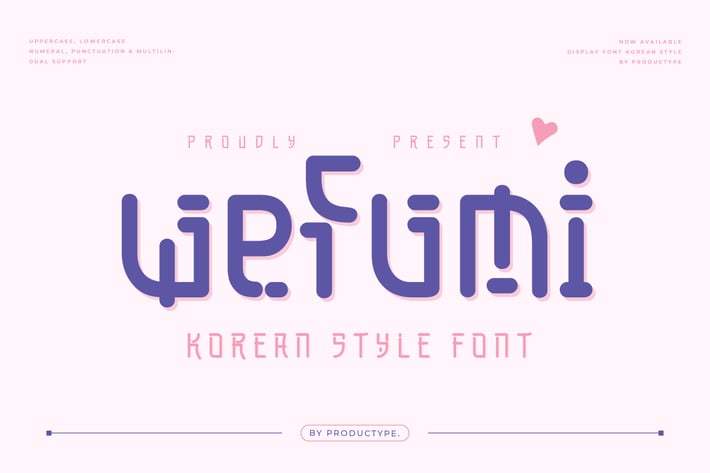 Wefumi - Korean Style Font