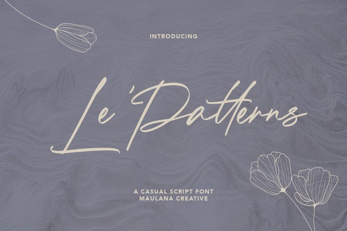 Le Patterns Script Font