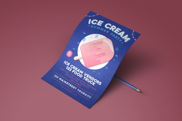 Summer Ice Cream Flyer