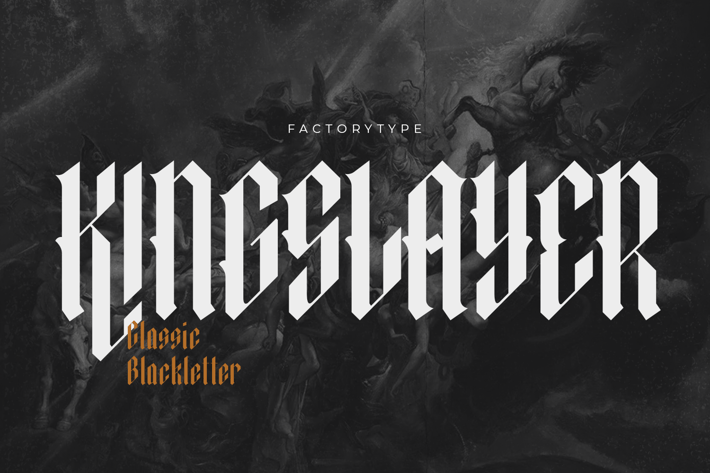Kingslayer - Modern Blackletter Font