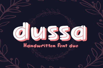 Dussa - Handwritten Font Duo
