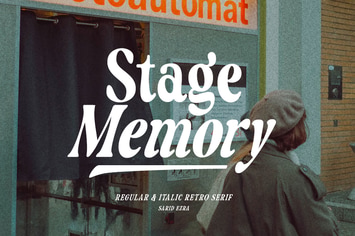 Stage Memory - Regular & Italic Retro Serif