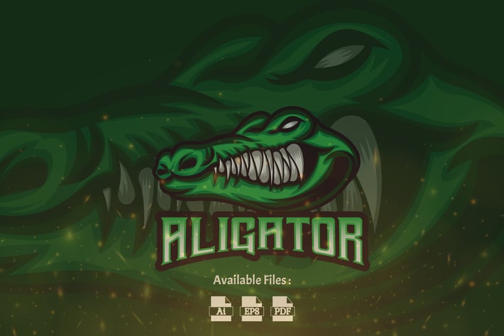 Aligator Sport and Esport Logo Template