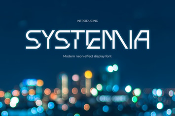 Systemia - Neon Music Font