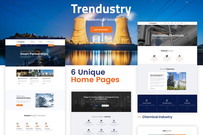 Trendustry - Industrial & Manufacturing WordPress 