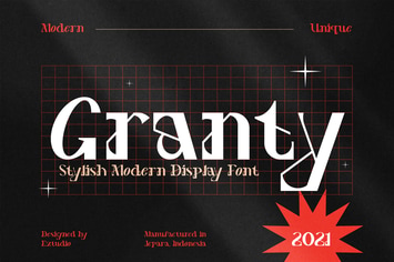 Decorative Font - Granty