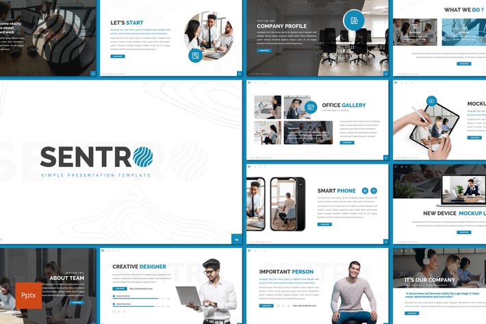 Sentro - Business Powerpoint Template