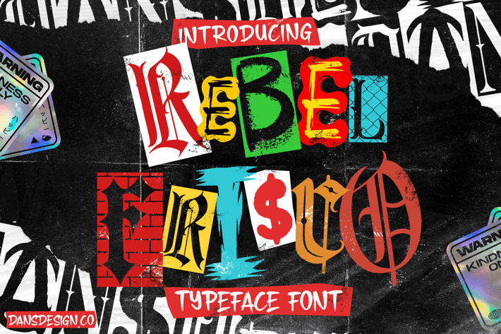 REBEL FRISCO Graffiti Urban Y2k Font