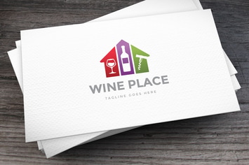 Wine Place Logo Template