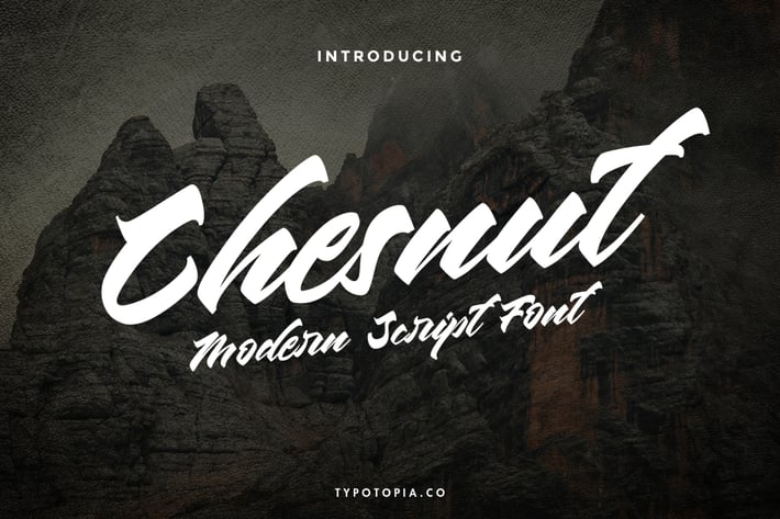 Chesnut Modern Script Font