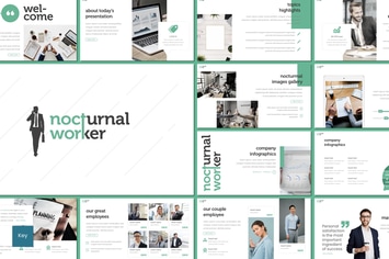 Nocturnal Worker - Keynote Template