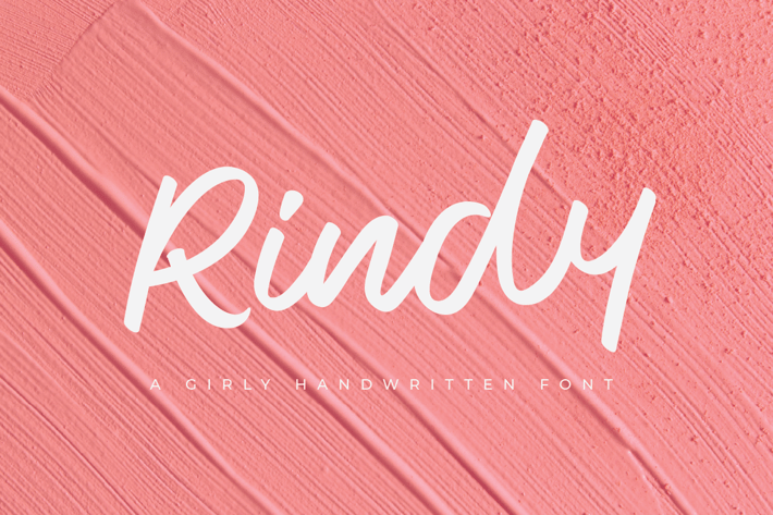 Rindy - Girly Handwritten Font 
