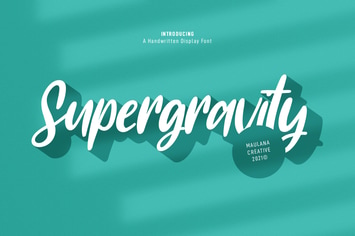 Supergravity Handwritten Font